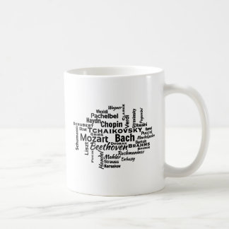 Taza De Café Compositores clásicos Nube de palabras