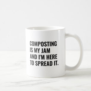 Taza De Café Compostaje gracioso es mi diversión de cultivo org