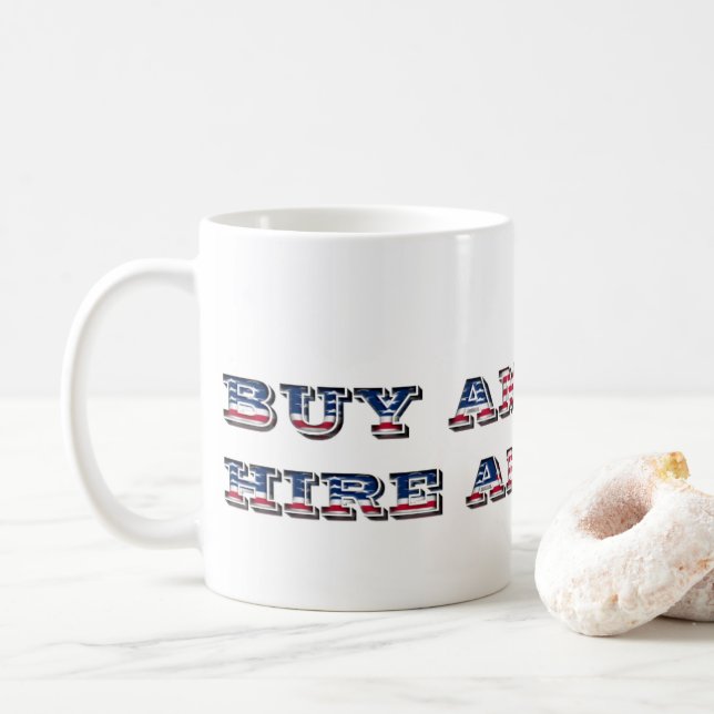 Taza De Café Compra la cita norteamericana de contratar a Trump (Con donut)