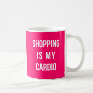 Taza De Café Comprar es mi cardio en rosa caliente