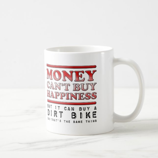 Taza De Café Comprar felicidad sucia bicicleta divertida Mug (Derecha)