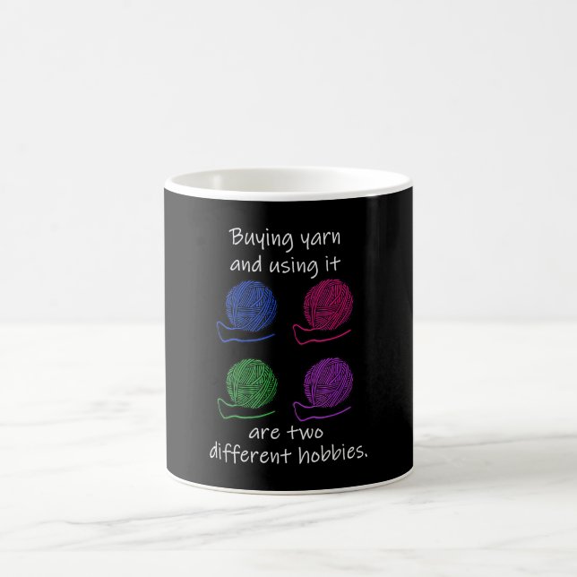 Taza De Café Comprar Yarn Diferentes Hobbies Knitus Crochet (Centro)