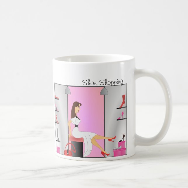 Taza De Café Compras de zapatos (Derecha)