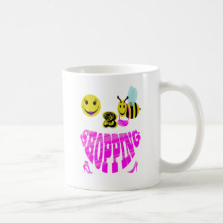 Taza De Café compras felices de 2 abejas