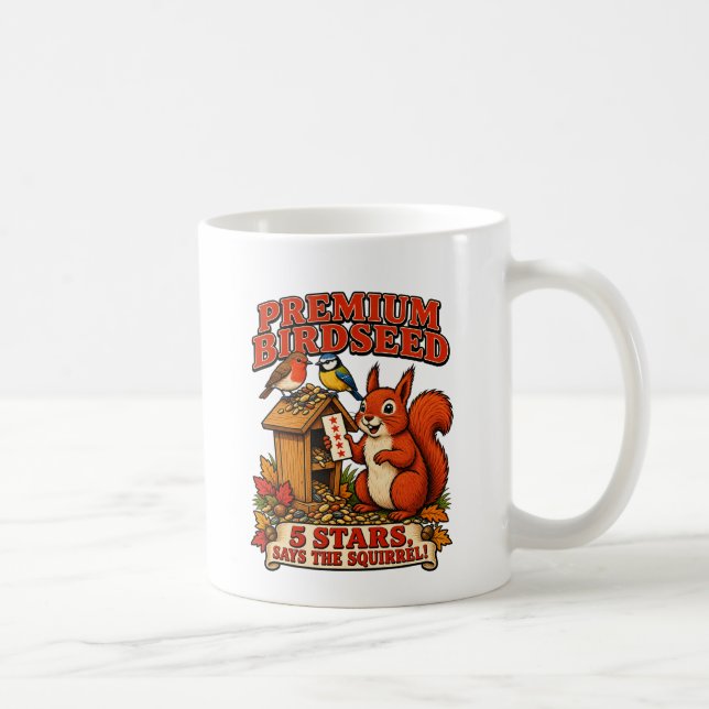 Taza De Café Compré Alpiste Premium 5 Estrellas Ardilla (Derecha)