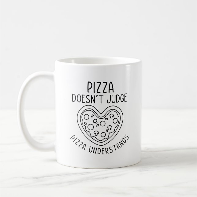 Taza De Café Comprensión Pizza (Izquierda)