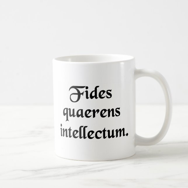 Taza De Café Comprensión que busca de la fe (Derecha)