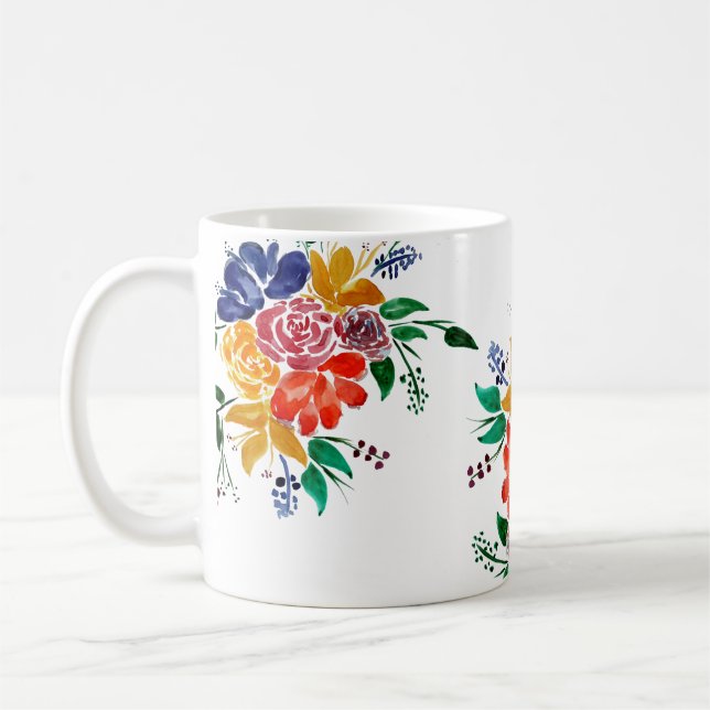 Taza De Café Comprimido floral nº 2 (Izquierda)