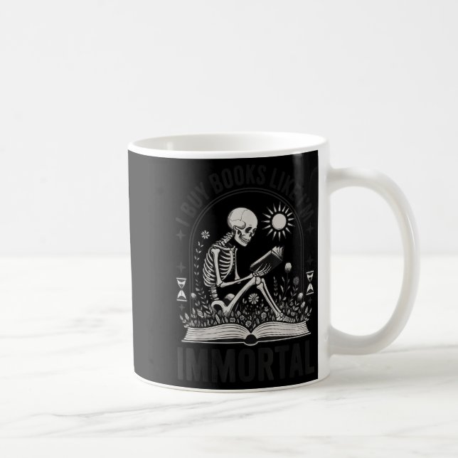 Taza De Café Compro Libros Como Yo Inmortal (Derecha)