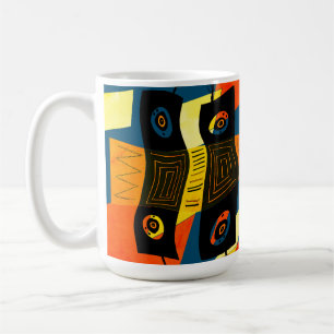 Taza De Café Comprobación de las plazas Maz Noughts & Wavy Resu