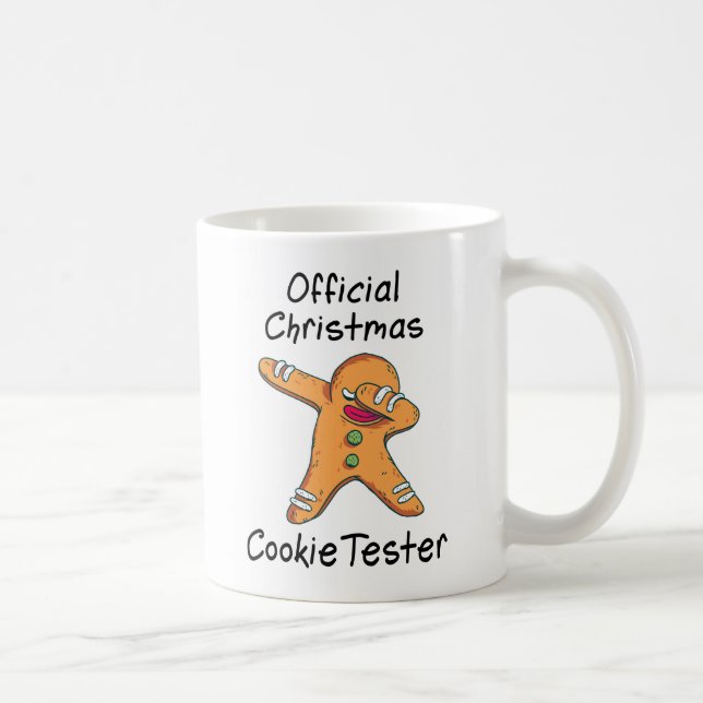 Taza De Café Comprobador de cookies de Navidades oficiales (Derecha)