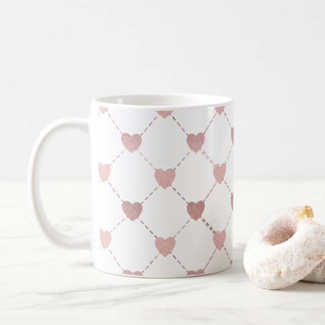 Taza De Café Comprobadores de corazón (Con donut)