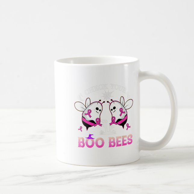 Taza De Café Comprobar sus abejas boo Divertidas Halloween sobr (Derecha)