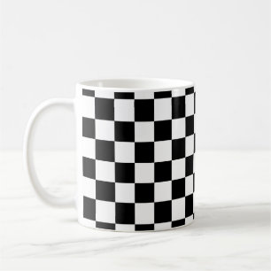 Taza De Café Comprobar tablero de verificación de patrones de b