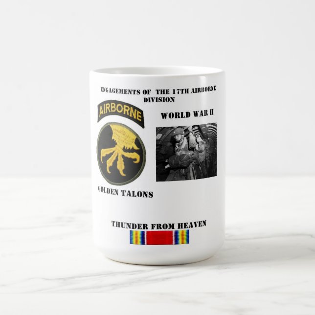 Taza De Café Compromisos de la 17ma división aerotransportada (Centro)