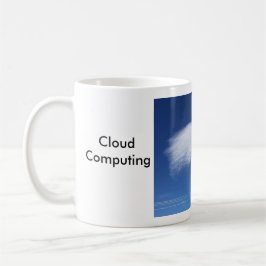 Taza de café computacional de la nube