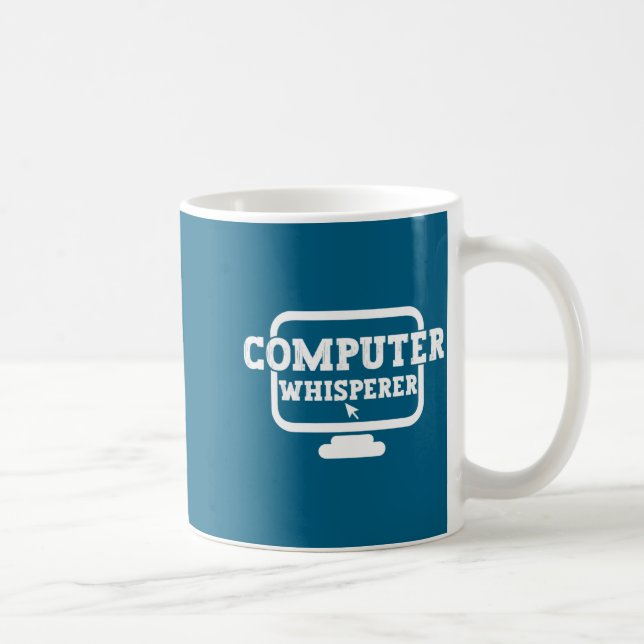 Taza De Café Computer Whisperer Tech Suprt Nerds Geek Funny N  (Derecha)