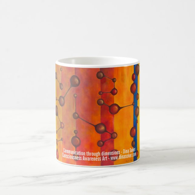 Taza De Café Comunicación con dimensiones (Centro)