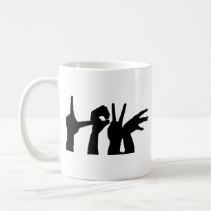 Taza De Café Comunicación de Emoción con Alfabeto