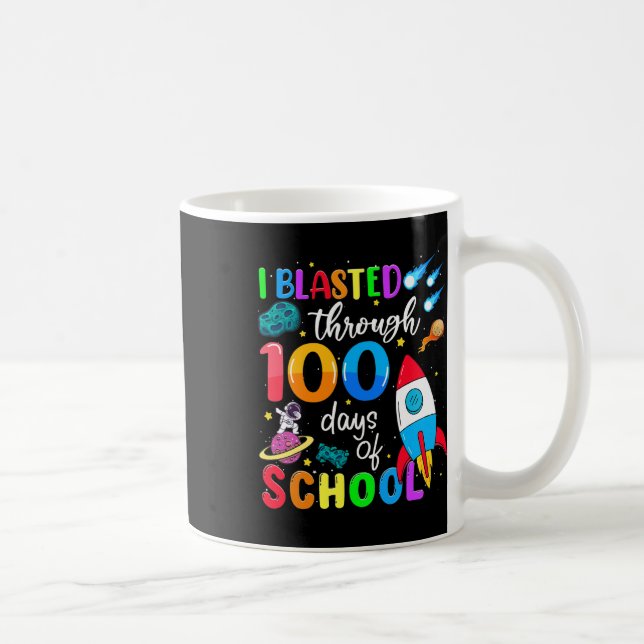 Taza De Café Con 100 Días De Enseñanza (Derecha)