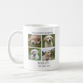 Taza de café con 8 fotos personalizadas de Retriev