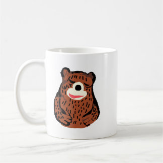 Taza De Café Con Abrazo De Oso Marrón Dibujado A M