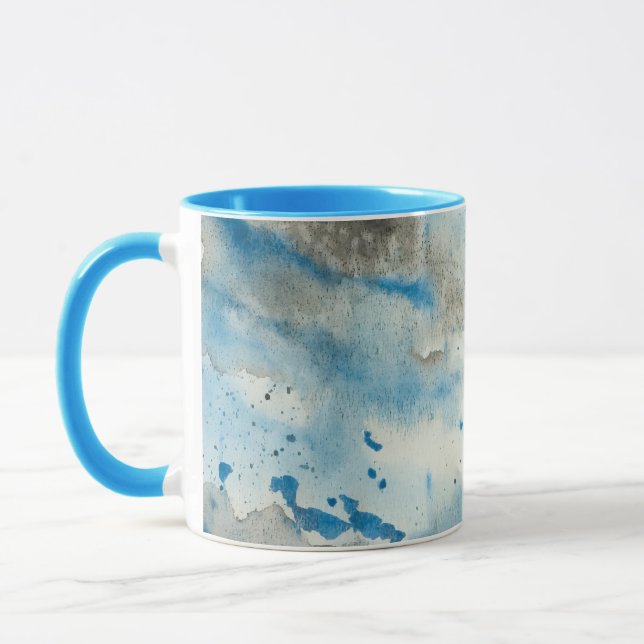 taza de café con acuarela abstracta (Izquierda)