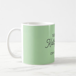 Taza De Café Con amor añadir nombre de la pareja boda simple mi