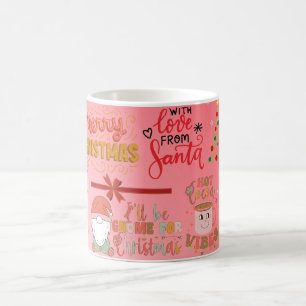 Taza De Café con amor de papá noel, feliz navidad
