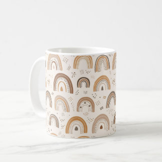 Taza de café con arcoíris