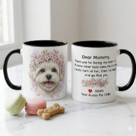 Taza de café con arte en acuarela de corona de flo