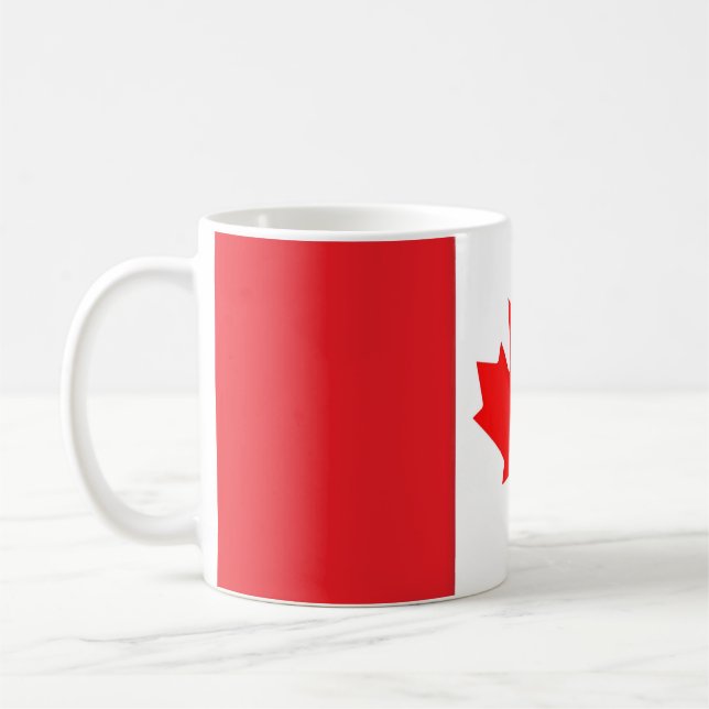Taza de café con bandera de Canadá (Izquierda)