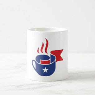 Taza de café con bandera de EE. UU. Taza patriótic
