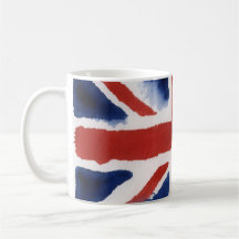 Taza de café con bandera del Reino Unido