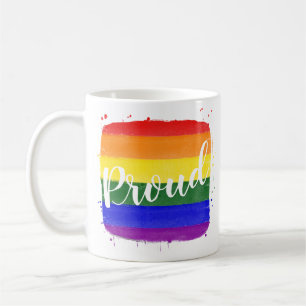 Taza de café con bandera LGBTQ Orgullo