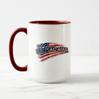 Taza de café con bandera vintage de EE. UU.