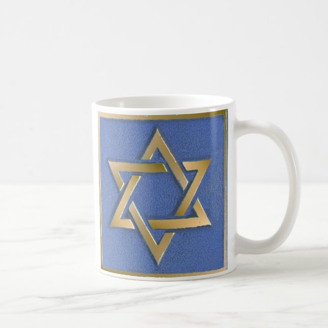 Taza de café con bloques de arte de la estrella de (Derecha)