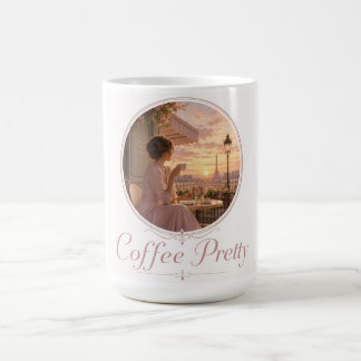 Taza de café con bonito logotipo - tema de París