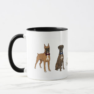 Taza de café con boxers elegantes y corbata de laz