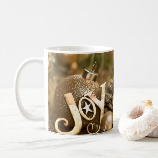 Taza de café con brillo de alegría (Con donut)