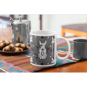 Taza de café con Bull Terrier inglés   Amante de l