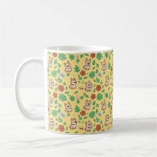 Taza de café con Bulldog Francés y Kawaii de veran