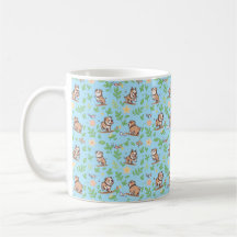 Taza de café con bulldog Regalo de perro floral al