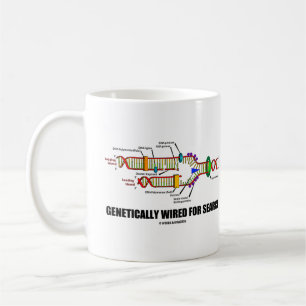 Taza De Café Con Cable Genético Para Buscar Humor De Replicació