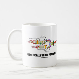Taza De Café Con Cable Genético Para Buscar Humor De Replicació