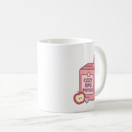 Taza de café con caja de jugo de poción RPG Kawaii