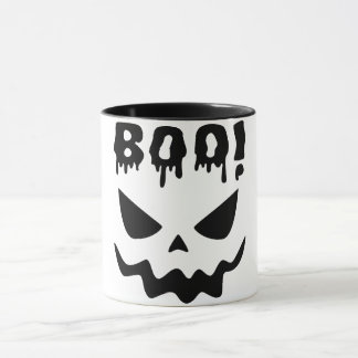 Taza de café con cara de fantasma de Halloween Boo