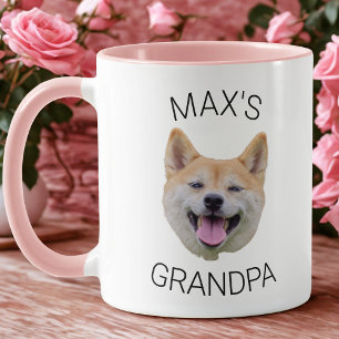 Taza de café con cara de perro personalizada, rega