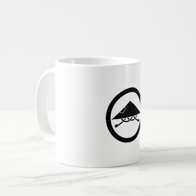 Taza de café con casco Ashigaru en círculo (Anverso izquierdo)