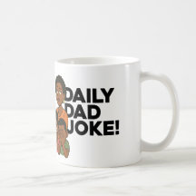 Taza de café con chiste diario para papá